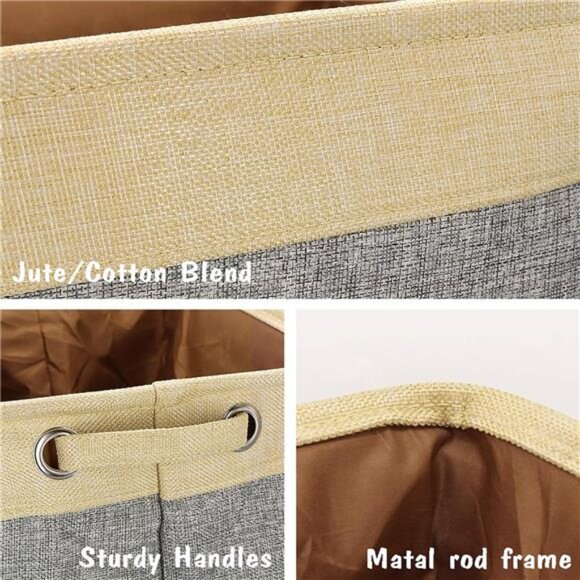 Non-Customized Dog Toy Storage Basket, Gray, 15"L x 11"W x 9"H - Picture 4 of 7